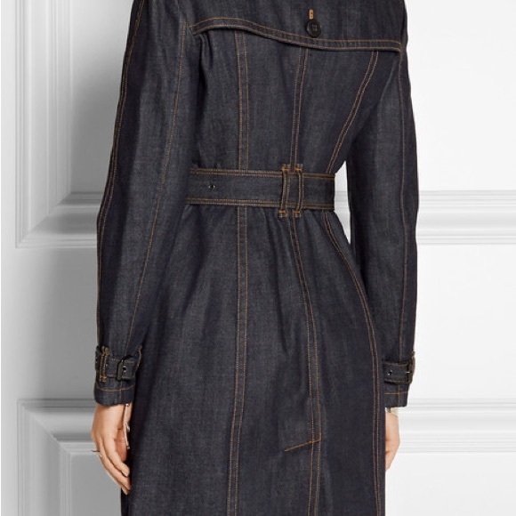 Authentic Burberry Denim Jean Long Trench - Picture 11 of 11
